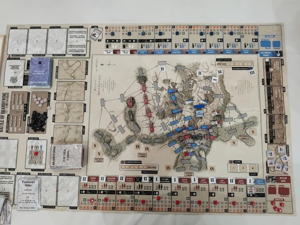 L'américain pris en tenaille par le britannique sur Brandywine, 1777 – A Time for Heroes