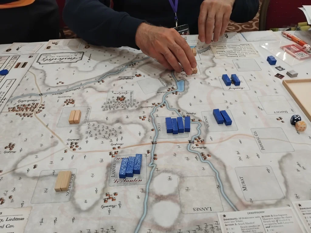 A person playing Austerlitz – Coup de Tonnerre!